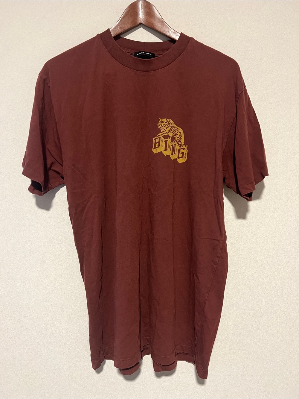 Anine Bing Maroon Short Sleeve Tee